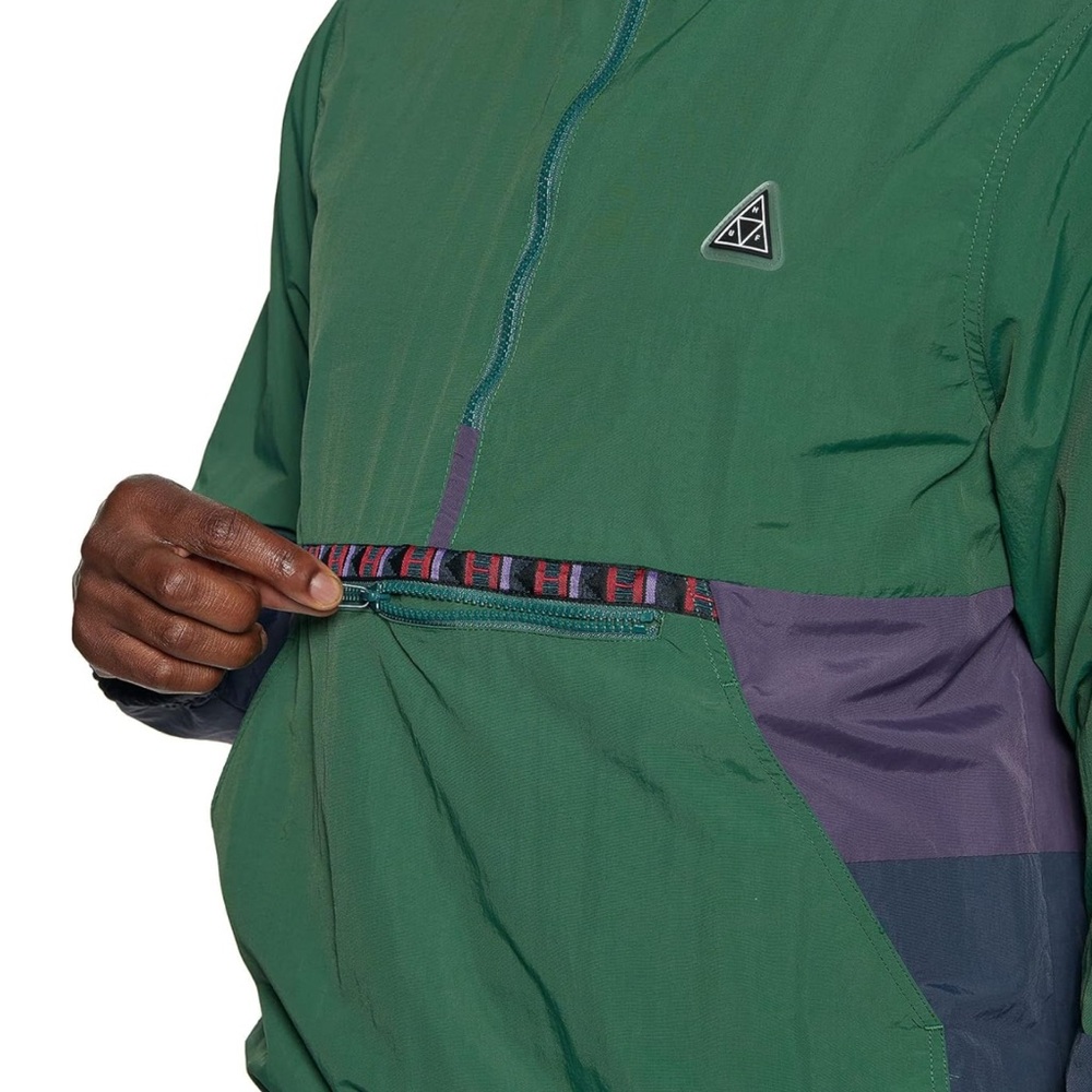 HUF Green Teton Quarter Zip Anorak Jacket (Size M) - Picture 8 of 8